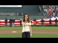 CHC@SF Gm3: Singer Lena Hall performs national anthem