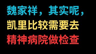 魏家祥，其实呢，凯里比较需要去精神病院做检查