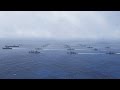 US And Allies Show Of Force: Massive Ship Formation In Pacific Ocean