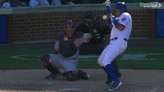 STL@CHC: Cubs challenge a ball call on Castro