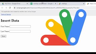 Create a Google Apps Script Web App