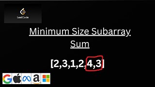 Minimum Average subarray Sum . 209 - Leetcode Problem - Python