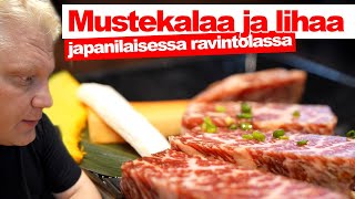 Kokeilin syödä mustekalaa ja kallista lihaa | Japanilainen BBQ | Vlog³