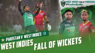 West Indies Fall Of Wickets | Pakistan vs West Indies | 3rd ODI 2022 | PCB | MO2T