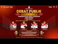 LIVE Debat Kedua Pilgub Jawa Barat 2024