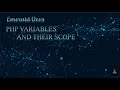 Php Variables and their Scope