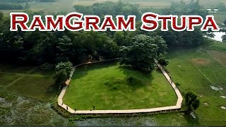 A HISTORICAL Place RAMGRAM STUPA With DRONE Shot