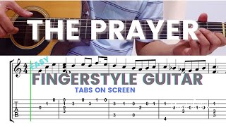 The Prayer - Celine Dion/Adrea Bocelli | Easy Fingerstyle Guitar Tutorial with on-screen Tabs