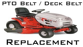 MTD and Huskee Mower PTO/Deck Belt Replacement