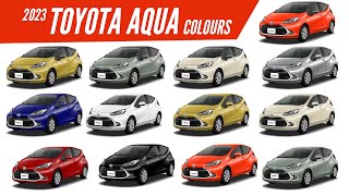 2023 Toyota Aqua - All Color Options - Images | AUTOBICS