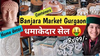 नये साल पर धमाकेदार सेल🤩/Banjara Market Gurgaon/kitchen items/furniture/Crockery/winter sale/lamp