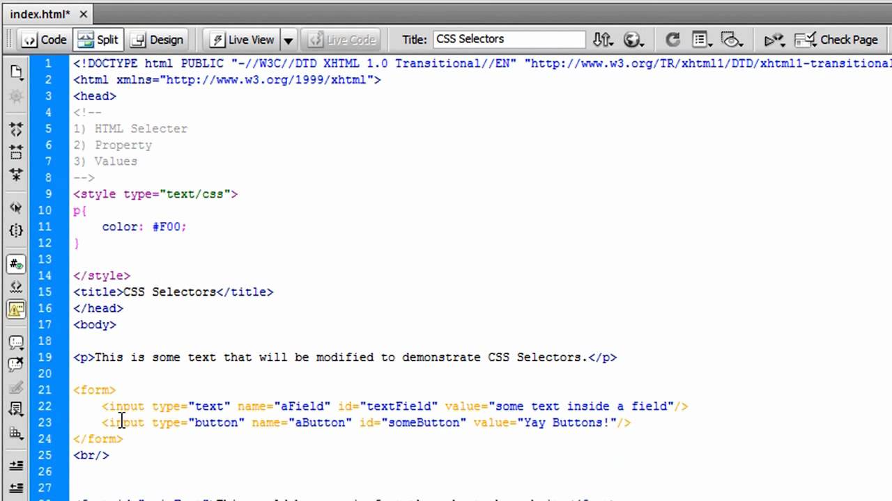 Css Selectors Tutorial Part 1 Youtube