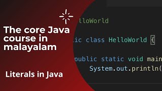 Literals in Java| Java programming in Malayalam #javaprogramming #literals in Java
