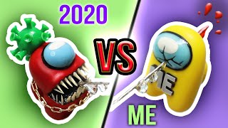 2020 vs Me: Making Polymer clay AMONG US Sculpture