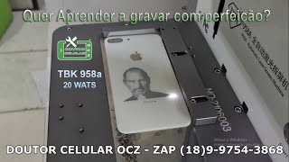 TBK 958a Gravação do Rosto de Steve Jobs em Metal e Vidro - DOUTOR CELULAR OCZ