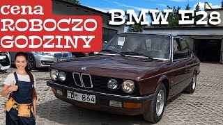 BMW 520i E28 | ILE KOSZTUJE ROBOCZO GODZINA | CUSTOMOWA CHŁODNICA | KOSZT NAPRAWY