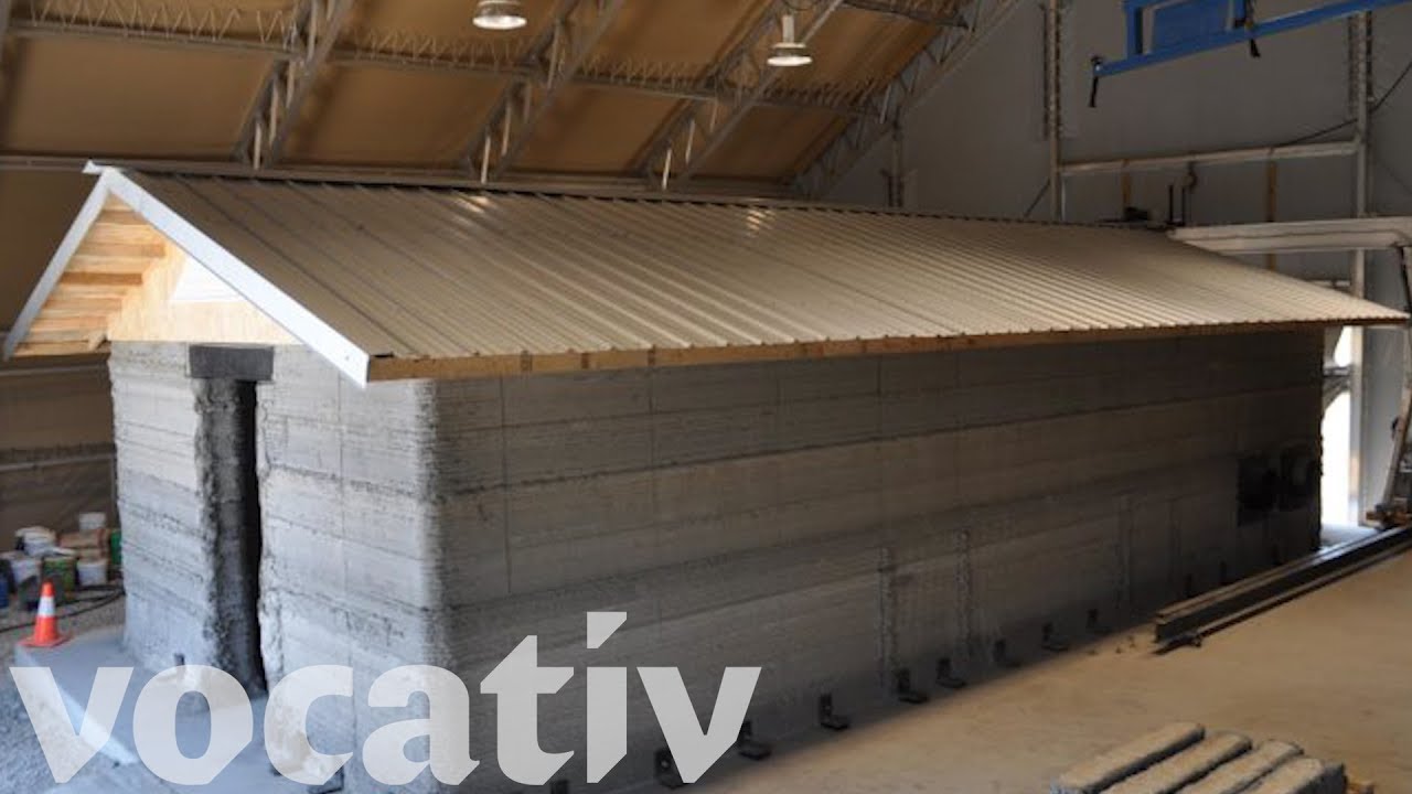 3D-Printed Buildings: The B-Hut Army Barrack - YouTube