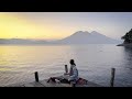 sunrise music session at lago atitlan guatemala ambient folktronica vibe j. pool