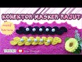 TUTORIAL RAJUT KONEKTOR MASKER MOTIF KERANG BERMUTIARA || CROCHET FACE MASK ADAPTER