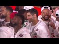 the 49ers and chiefs enter the miami stage at super bowl liv s opening night fox nfl