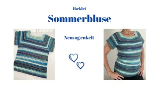 Lær at hækle en sød sommerbluse - nemt og enkelt