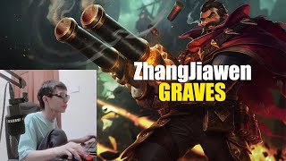 Best Graves Mid - ZhangJiawen Graves vs Khazix Jungle - ZhangJiawen Rank 1 Graves Guide