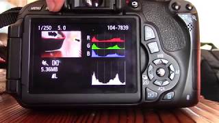 How To Turn Off Histogram: Canon EOS Rebel T3i, T7i \u0026 T8i