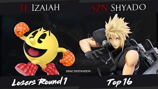 FGFD - Shyado (Cloud) Vs. Izaiah (Pac-Man) - Top 32 - SSBU