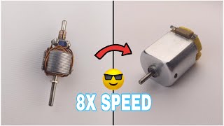 How to Upgrade DC Motor To 8X Speed