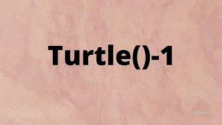 Draw a square using python programming (Turtle)-1