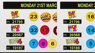 NLCB Draw Results Monday 21st March 2022