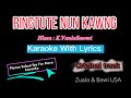 RINGTUTE NUN KAWNG Karaoke With Lyrics \\ K.Vanlallawmi