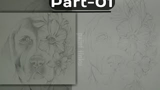 Part-01 || First Layer Draw With Graphite Pencil//How To Draw Dog With Pencil || PAINT TINKU