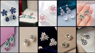 unique and trendy silver earrings design ideas for girls