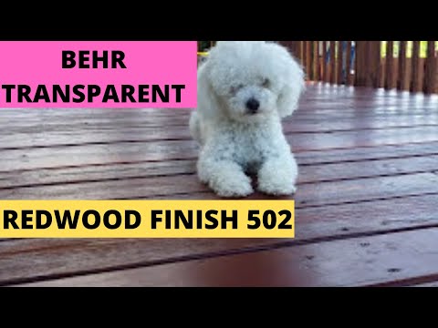Behr Transparent Redwood Finish 502 - Staining My Wooden Deck (DIY) Behr Transparent Redwood Finish 502 - Staining My Wooden Deck (DIY)