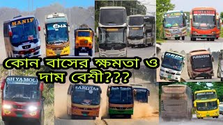 বাংলাদেশের কোন বাসের ক্ষমতা কত এবং দাম কত?Bus Power And Price in Bangladesh