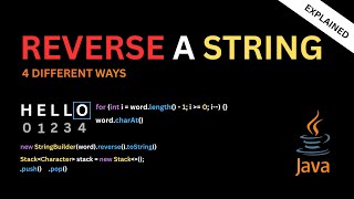 How to Reverse a String in Java | 4 Different ways