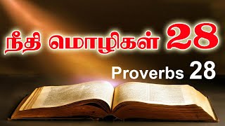 நீதிமொழிகள் 28 | PROVERBS 28 | NEETHIMOZHIGAL 28 | TAMIL BIBLE READING | VISUVASAM TV