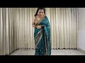 saree draping in 3 mins ❤️ easy saree draping tutorial 🔥