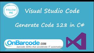 How to create Code 128 barcodes using OnBarcode C# Barcode Generator library