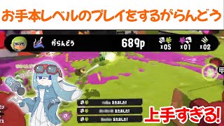 【XP3900】試合中ずっと参考になる動きをするがらんどう【がらんどう切り抜き/スプラトゥーン3】