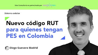 Código RUT para contribuyentes que estando en el exterior tengan PES en Colombia