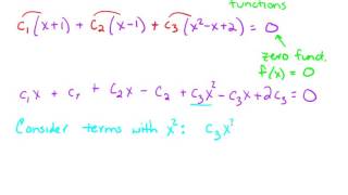 Sec 4.3 Linear independent functions