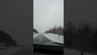 A Snowy Drive Through Plummer Additional Pop. 700