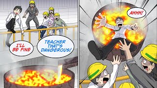 Our overbearing teacher got carried away and climbed over the fence... [Manga Dub]