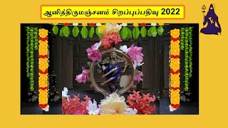 ஆனித்திருமஞ்சனம் /ஆனித்திருமஞ்சனம் சிறப்புப்பதிவு 2022 / Vijayalakshmi Rajaram