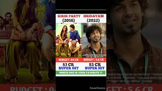 Kirik Party Vs Hridayam Movie Comparison || Box OfficeCollection #shorts #kgf2 #hridayam #kirikparty