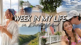 WEEK IN MY LIFE | exploring Rhode Island, beach days, birthday blues, swimsuit hauls, restful days!