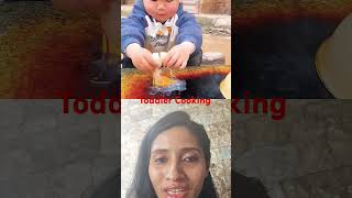 Chinese burger toddler cooking I #cookingvideo I fun cooking I #Toddler I #chinesefood I #shorts