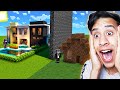 ماين كرافت : تحدي بناء افضل بيت واقعي ضد صديقي النوب !!|Minecraft Realistic Modern House 😱🔥